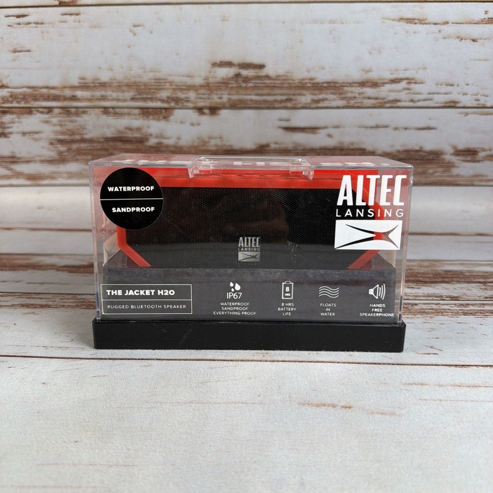 Altec Lansing Jacket H2O 2 Waterproof Bluetooth Speaker 3.5mm Aux
